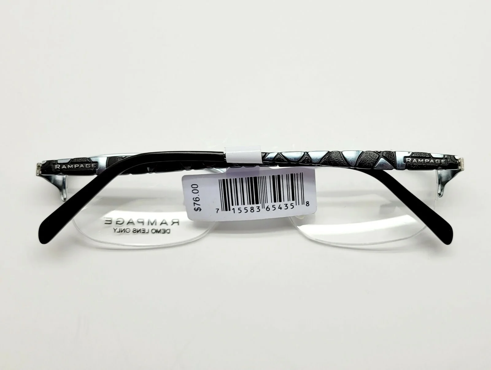 1 Unit New Rampage R174 Black Eyeglasses Frames 51-17-135 #458 2