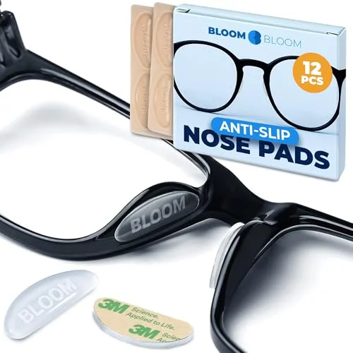 2PCS Silicone Anti-Slip Stick On Nose Pads for Eyeglass Sunglasses Eye Glasses