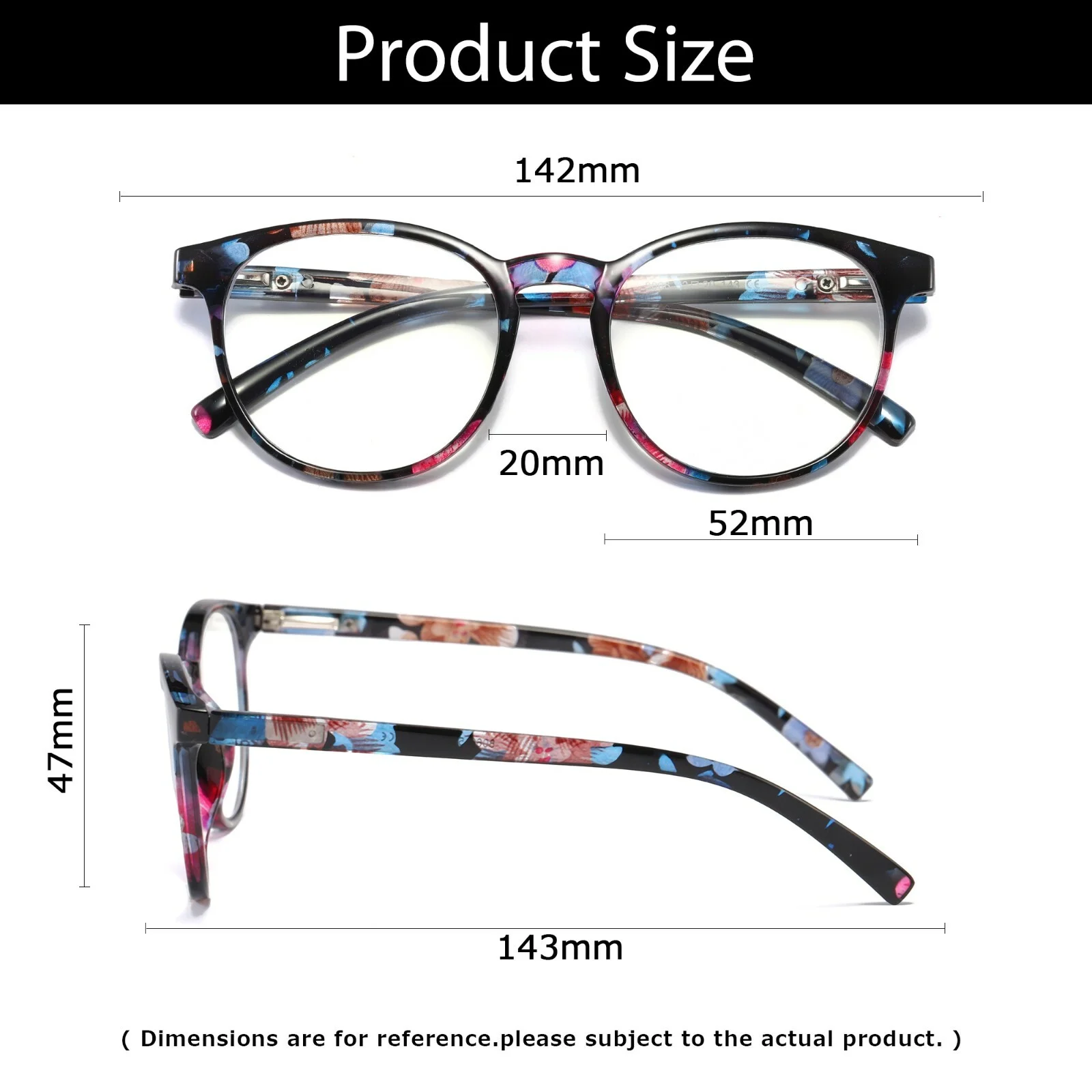Anti Blue Big Frame Glasses Women Computer blue light blocking glasses Black Radiation Goggles Spectacles Eyeglasses Men 3
