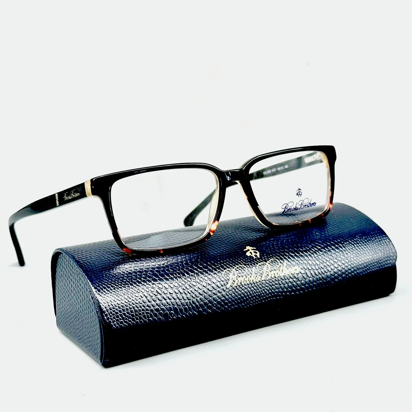 Brooks Brothers BB2032 6117 Eyeglasses 53-15-140 Black Frame Unisex 100% Authent