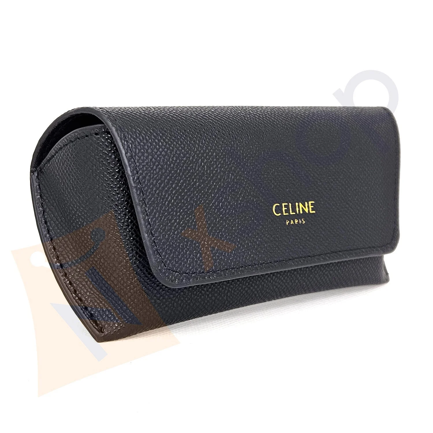 Celine Sunglasses Eyeglasses Soft Black Leather Case w/ Cleaning Cloth & GiftBox 2
