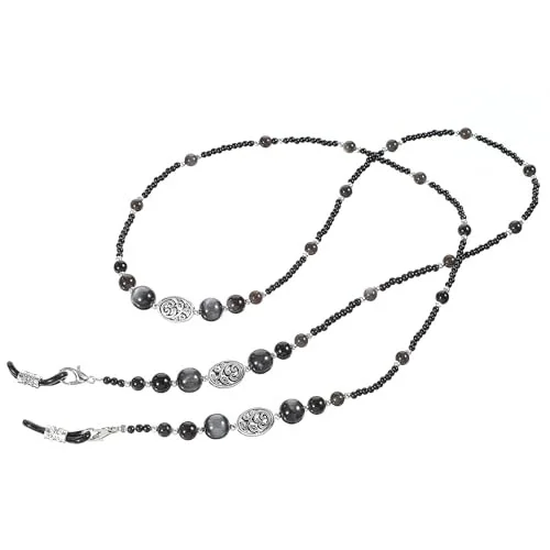 Metal Bead Eyeglass Chain Glasses Strap Holder Lanyard Sunglasses Non-slip 2