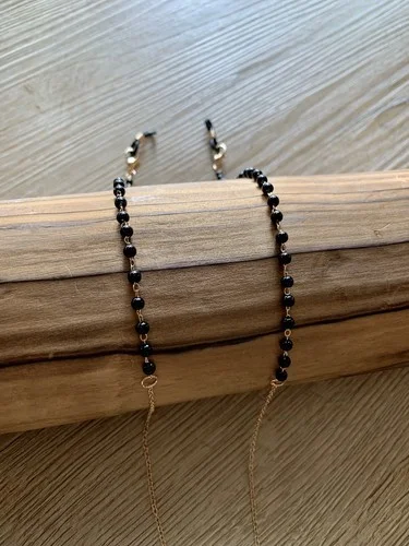 Metal Black Gold Sunglasses Eyeglasse Chain Mask Holder Women Men Eyewear Necklace Anti-lost Punk Strap Lanyard Dropshipping