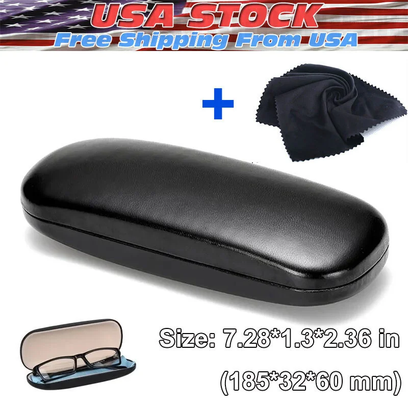 NEW CHRISTIAN DIOR BLACK AUTHENTIC EYEGLASSES SUNGLASSES CASE W/CLOTH & BOX 3