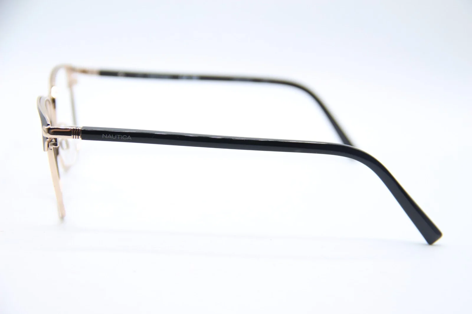 NEW NAUTICA N7319 006 BLACK GOLD AUTHENTIC DESIGNER EYEGLASSES 54-18 4