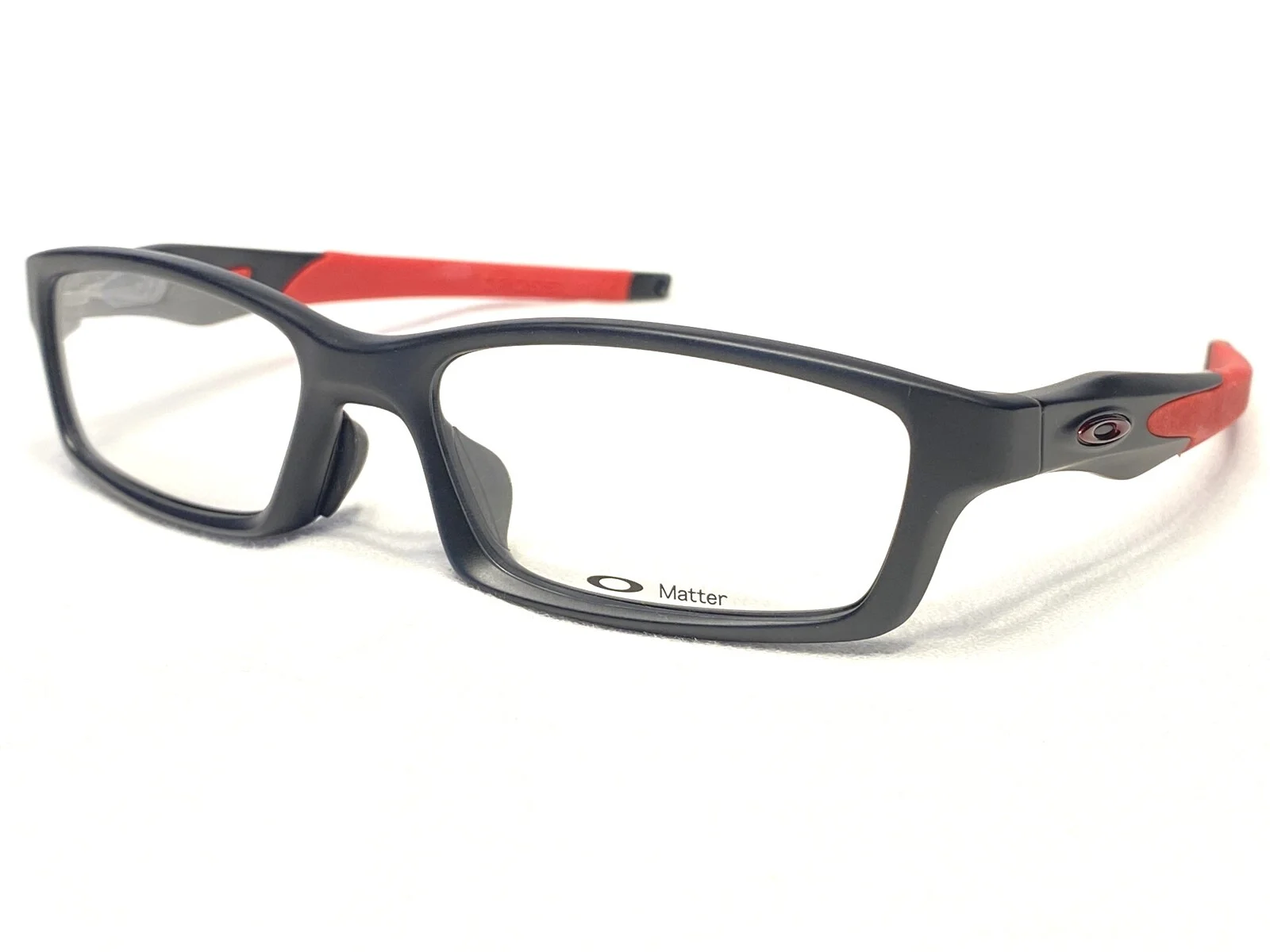 NEW Oakley Crosslink OX8029-0856 Mens Satin Black & Red Eyeglasses Frames 56/17