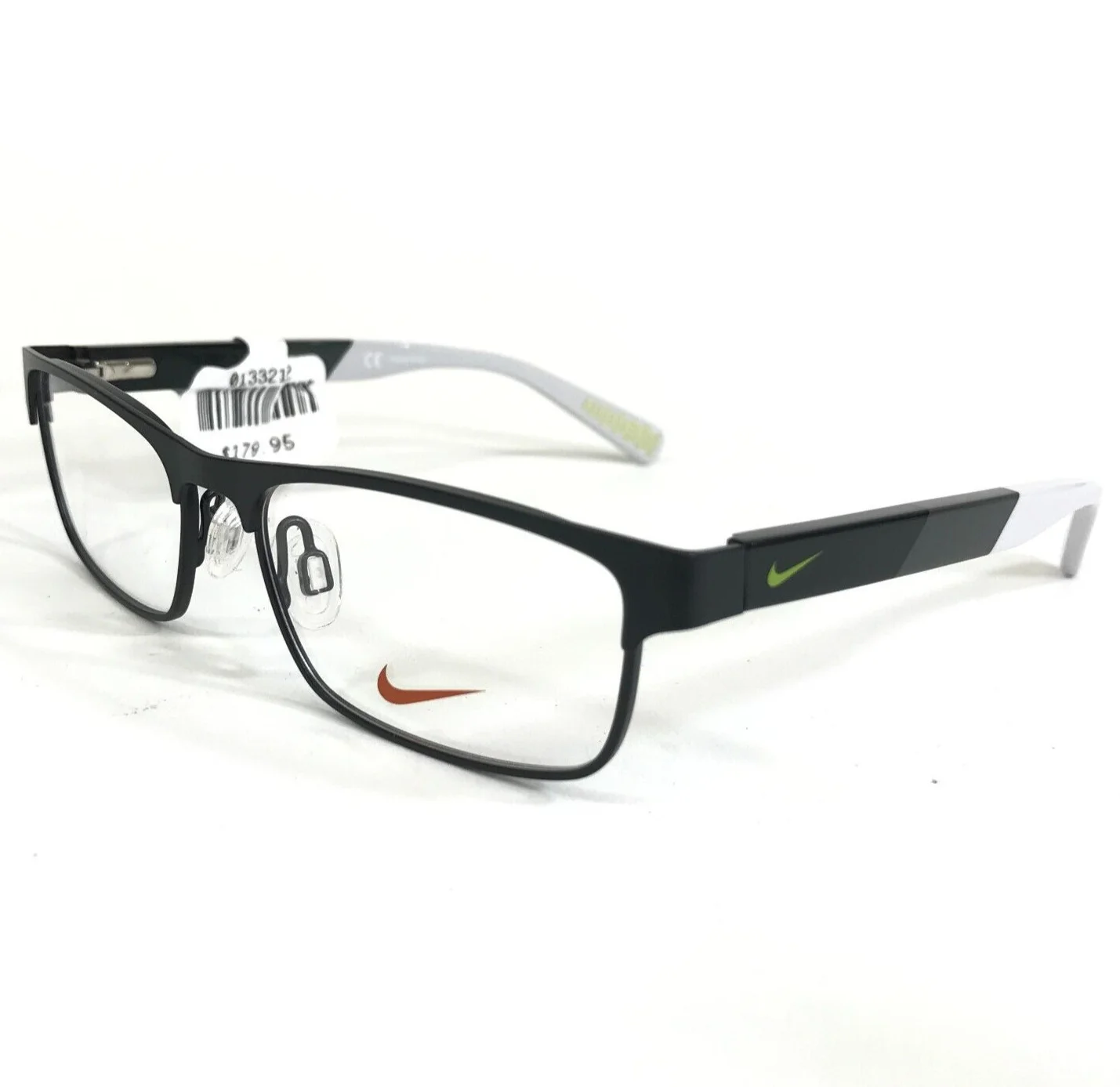 Nike Kids Eyeglasses Frames 5574 015 Black Gray Rectangular Full Rim 47-14-125