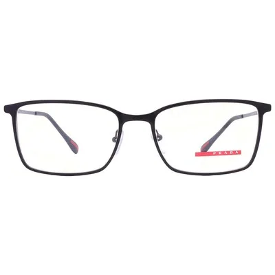 PRADA LINEA ROSSA PS 51LV 1AB1O1 Black Rectangle Men