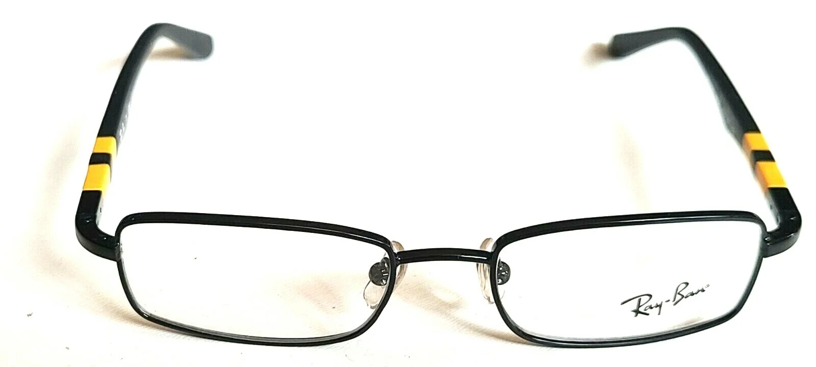 Ray Ban Jr RB1030 4005 Youth Sm Kids Black Yellow Rectangle Eyeglasses 45/16 125 2