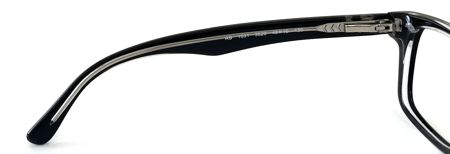 Ray Ban Jr RB1531 3529 Kids Crystal Black Square Eyeglasses Frame 48-16 130 4