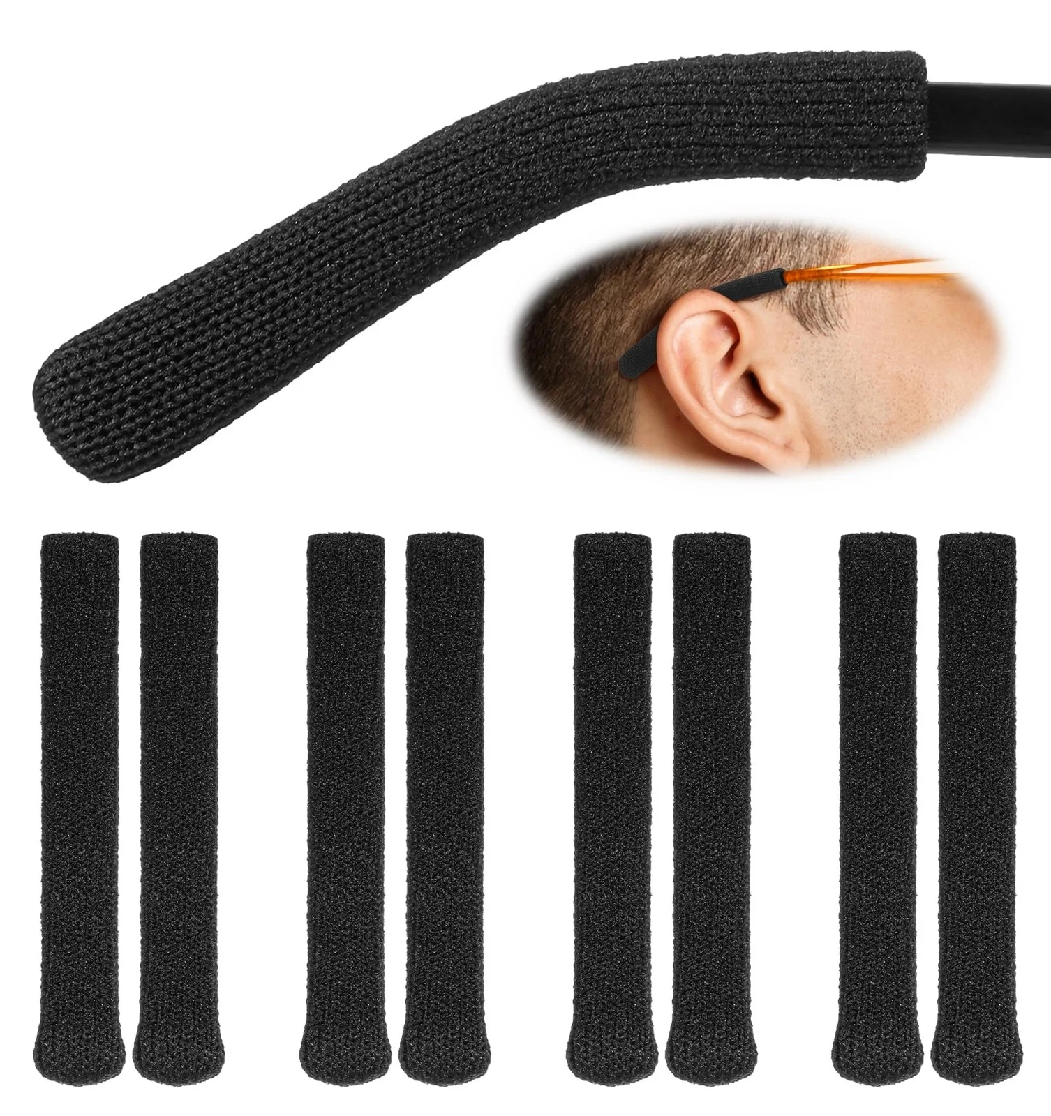 Silicone Invisible Anti Slip & Anti Skid Ear Hook Ear Pads For Eyeglasses 2