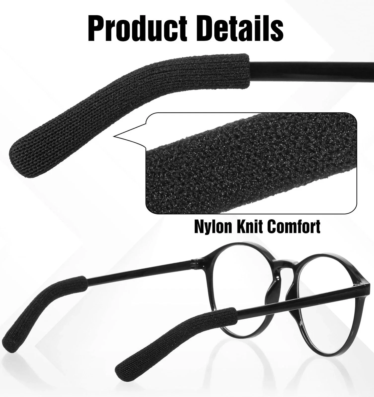 Silicone Invisible Anti Slip & Anti Skid Ear Hook Ear Pads For Eyeglasses 4