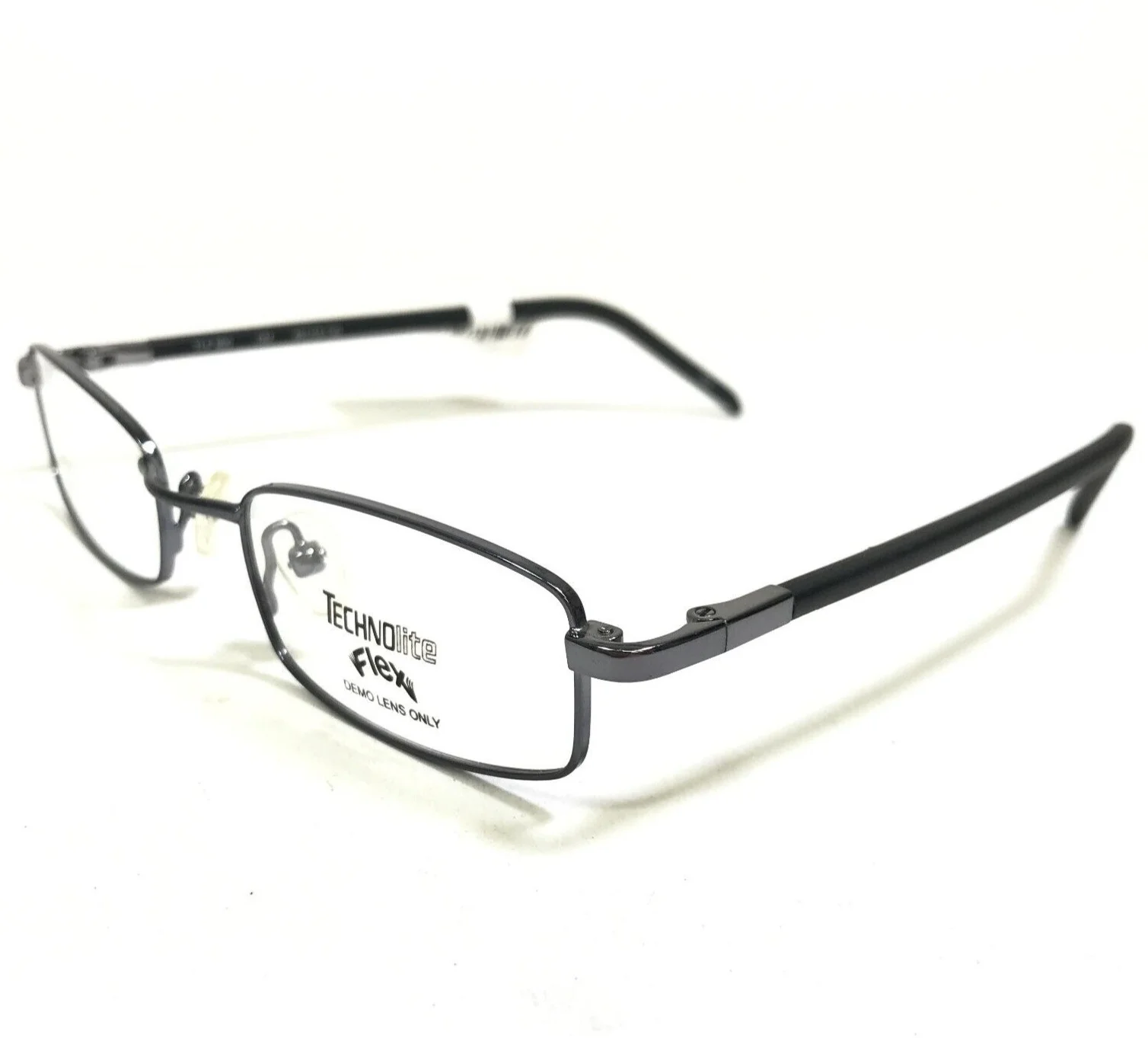 Technolite Flex Kids Eyeglasses Frames TLF900 GM Gunmetal Matte Black 46-18-130