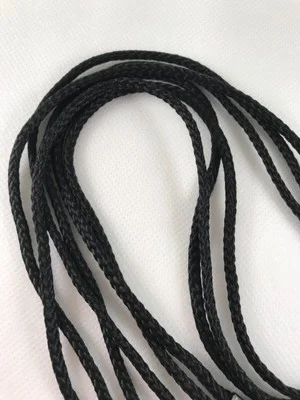 THREE (3) BLACK Nylon CORD Unisex Eyeglass/Sunglass Holder Chain Adj Ends 3