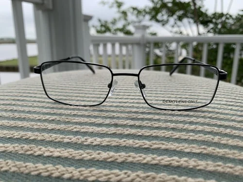 Unbranded MM1029 BK Black Mens Rectangular Full Rim Eyeglasses Frames 55[]18-145 2