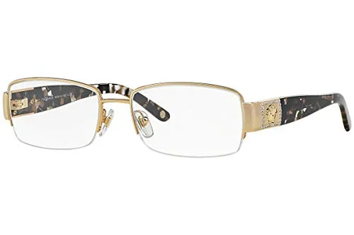 Versace VE 1175B Eyeglasses w/Gold Frame and Non- 53 mm Diameter Lenses, 1