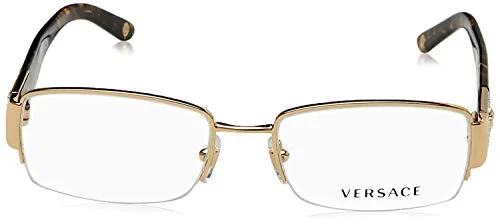 Versace VE 1175B Eyeglasses w/Gold Frame and Non- 53 mm Diameter Lenses, 2